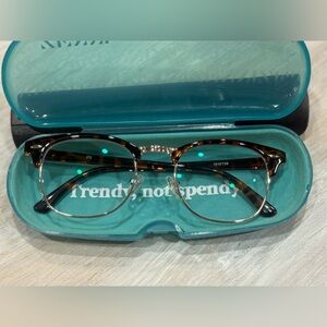 Zenni Tortoise Shell Eyeglasses with Gold Accents